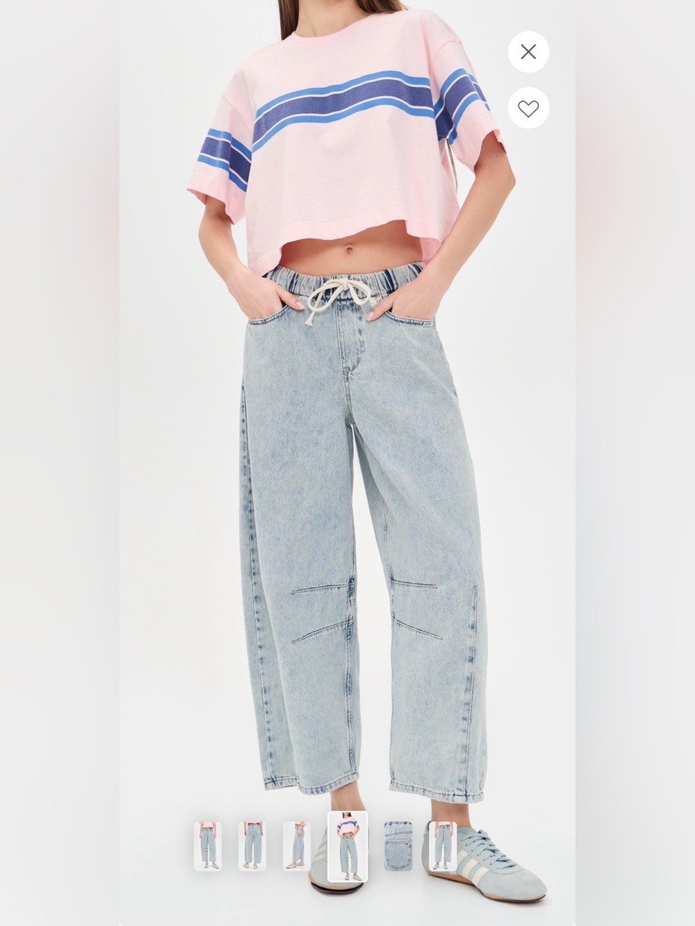 Marine Layer Drawstring Barrel Jeans - XS